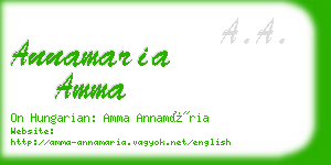 annamaria amma business card